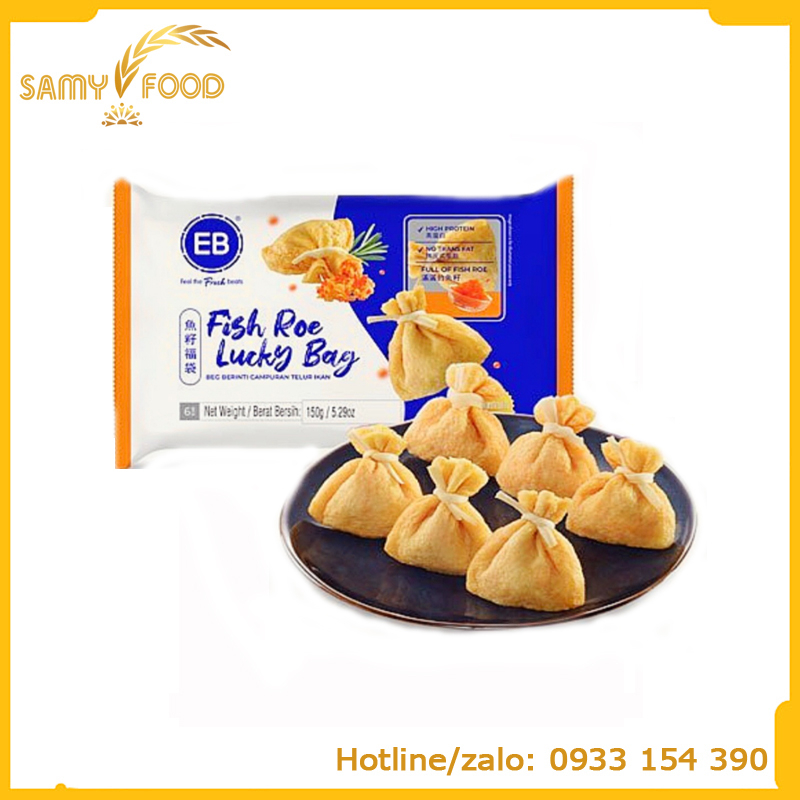 Túi Tiền May Mắn Nhân Trứng Cá EB Malaysia 150GR