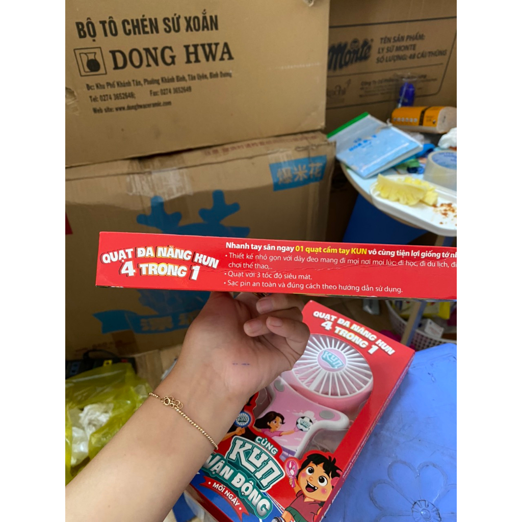 ĐỒ CHƠI QUẠT ĐA NĂNG QUÀ TẶNG SỮA KUN