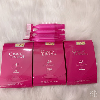 1 VĨ KEM DƯỠNG MILBON 4+ GRAND LINKAGE TÓC THƯỜNG (Hồng) 9G*4 - VĨ