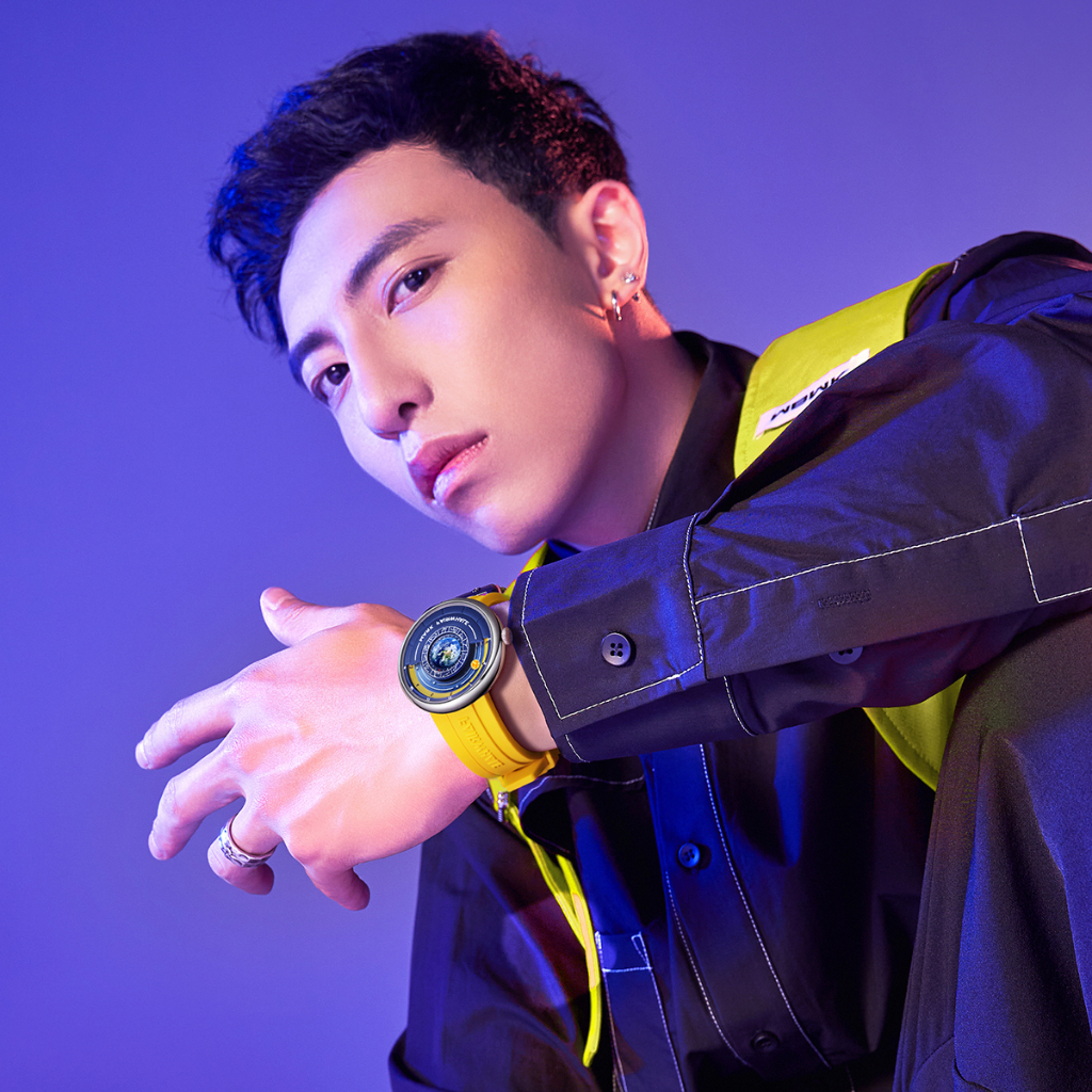 Đồng Hồ Nam Nữ Chính Hãng Mark Fairwhale FW010 Mặt Hình Vũ Trụ Máy Pin Size 43.5mm Chống Nước 30m Dây Đeo Silicone