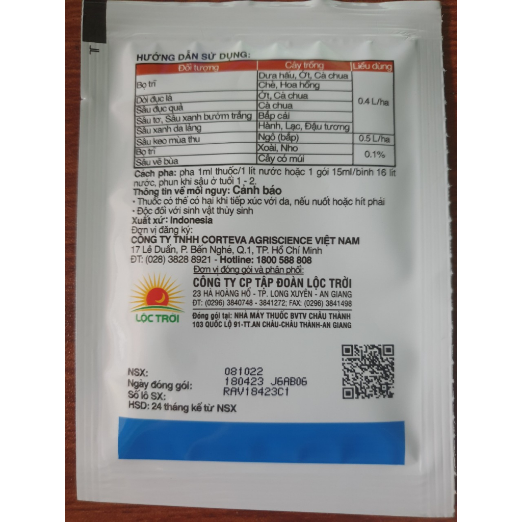 Thuốc sâu Radiant 60SC 15ml