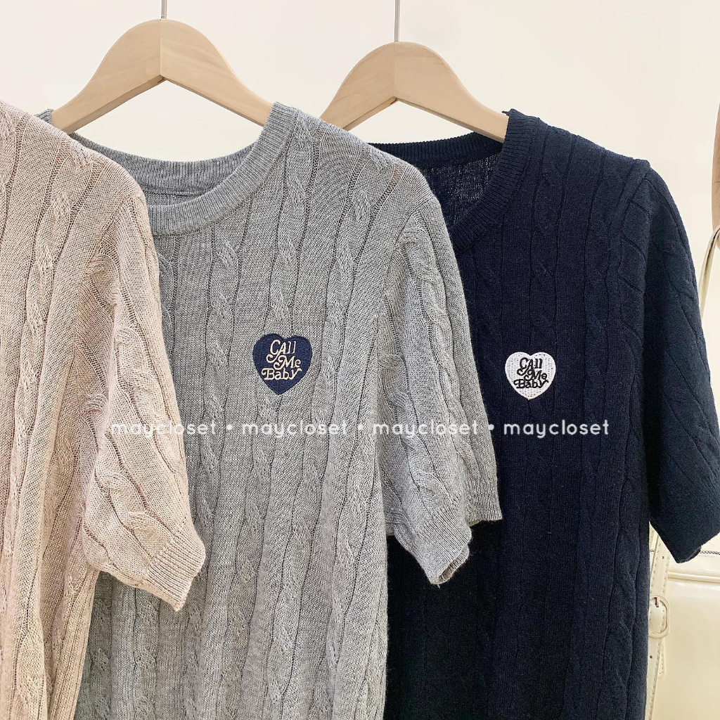 Áo len thừng trái tim Call me baby