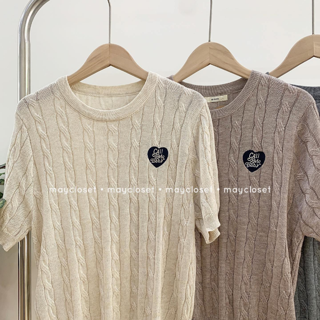 Áo len thừng trái tim Call me baby
