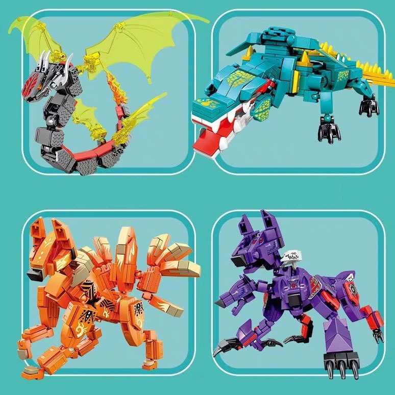 Mô Hình Lego Robot Quái Vật Rừng Xanh