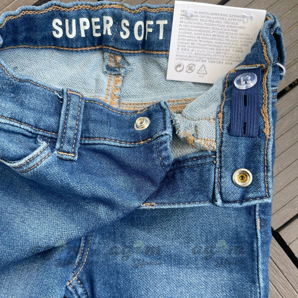 Quần bò jean dài mềm Super Soft cho bé trai HM từ 7-18kg - Lagim House