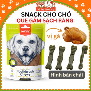 Snack cho Chó giúp làm sạch răng Wanpy 100g