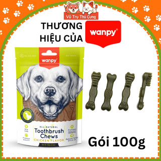 Snack cho Chó giúp làm sạch răng Wanpy 100g