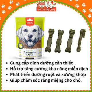 Snack cho Chó giúp làm sạch răng Wanpy 100g