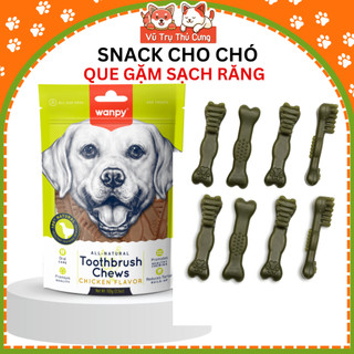 Snack cho Chó giúp làm sạch răng Wanpy 100g