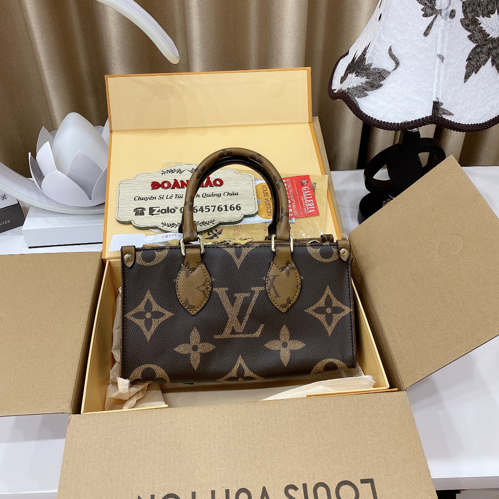 Túi LV dáng dài Size 25cm 2 mặt kèm dây đeo chéo & ví nhỏ như ảnh  hàng 2 boc châmMTA48/4