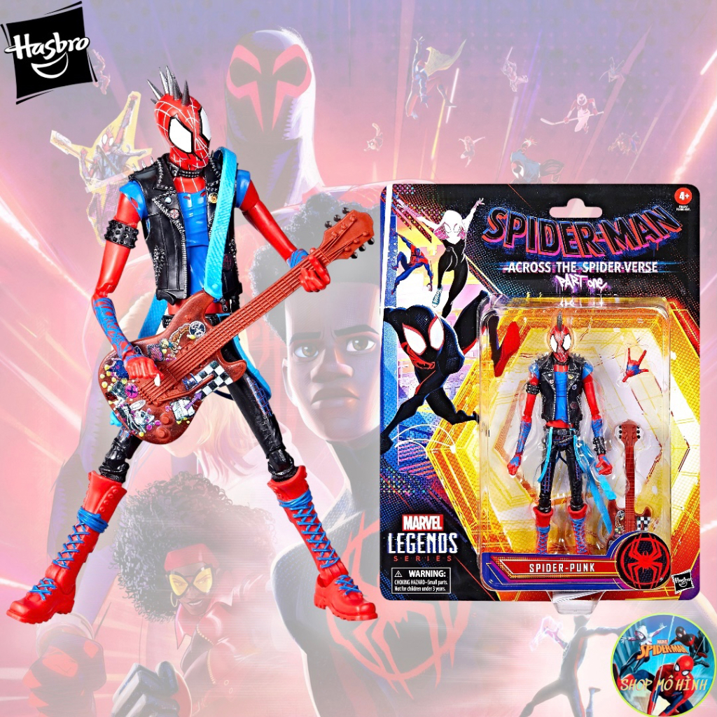 Mô Hình Spider - Punk Across The Spider - Verse Marvel Legends chính hãng