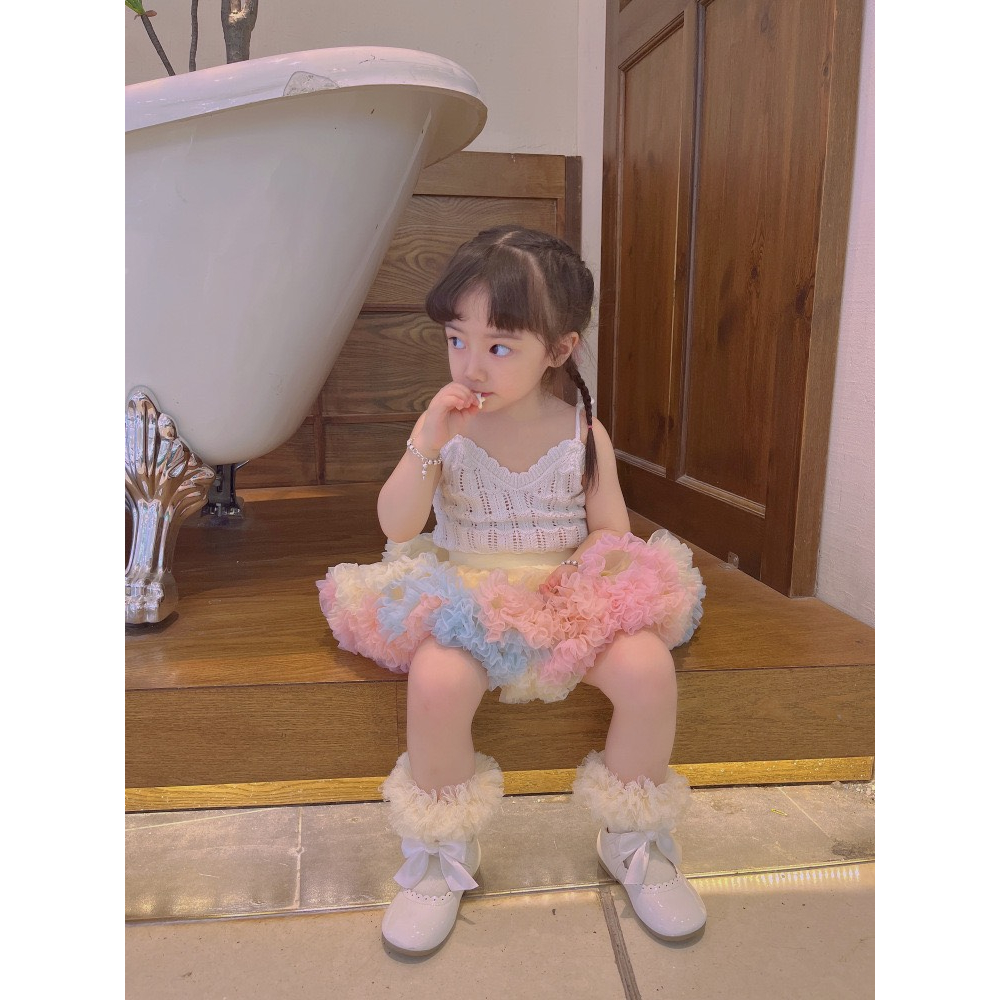 Áo 2 Dây Len Cotton QCCC Bé Gái