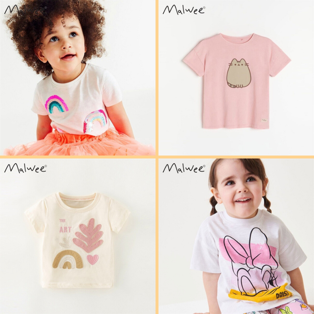 Áo Thun Hè Little Maven, Malwee Nhiều Mẫu cho Bé Gái 2-7 Tuổi Mẫu Mới P3 - Jumping Beans Official Store