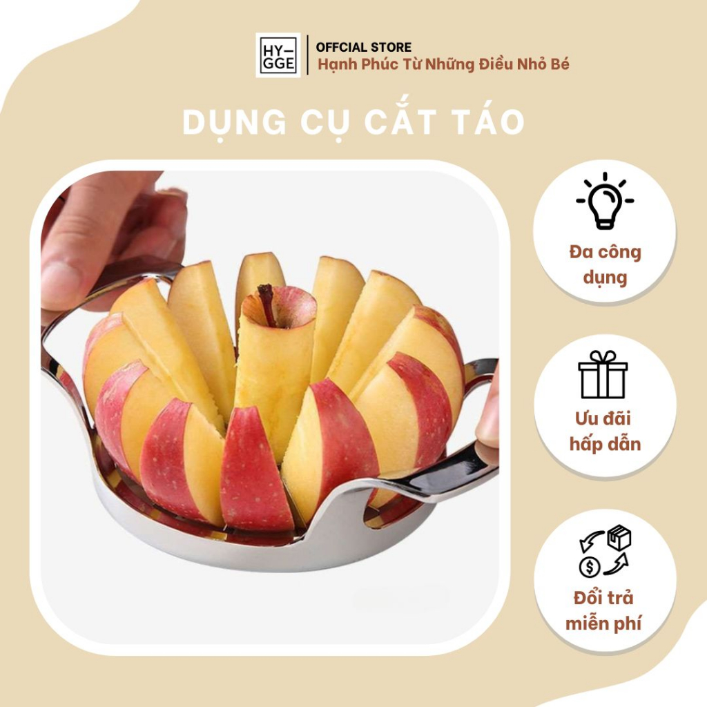 Dụng Cụ Cắt Táo Đa Năng Bằng Hợp Kim Kẽm Nhiều Lưỡi Dao