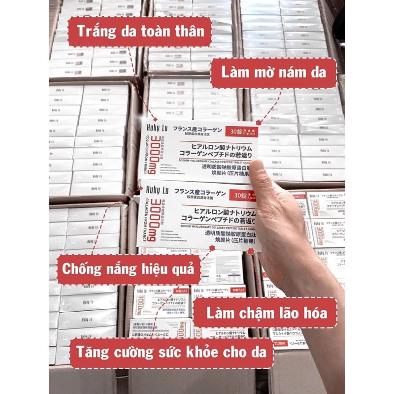 VIÊN COLLAGEN PHÁP ĐỎ HUHYLU