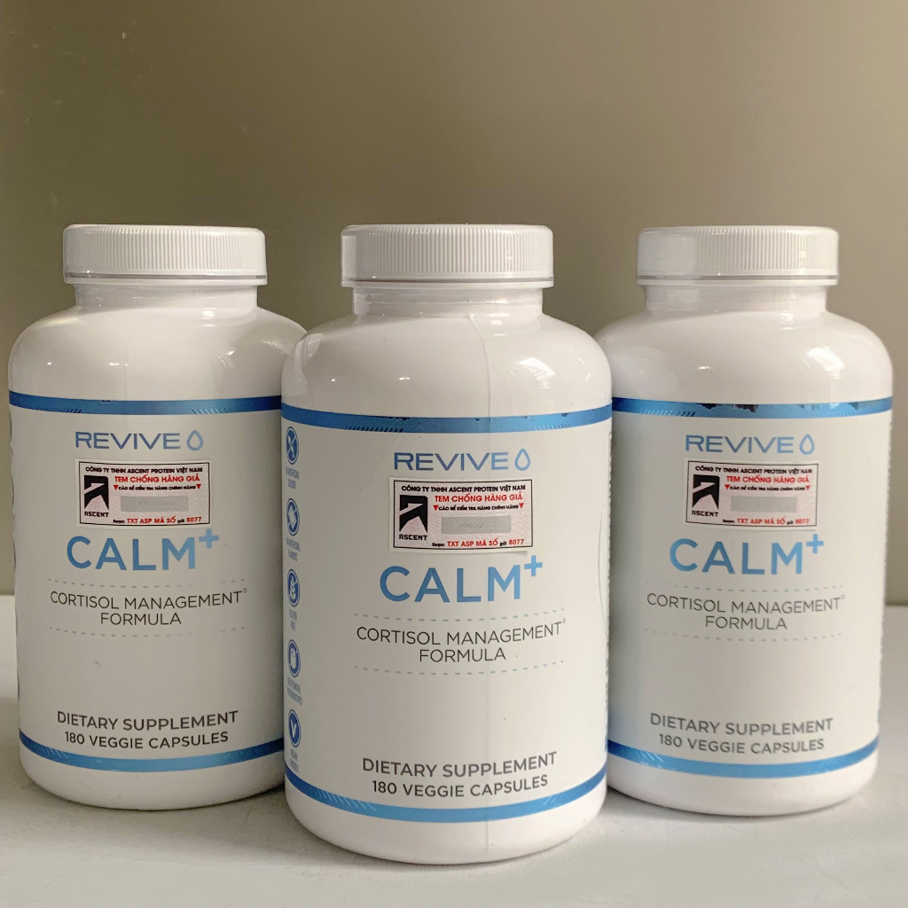 REVIVE Calm+ 180 viên : Cải thiện tâm trạng, giảm stress by CBUM