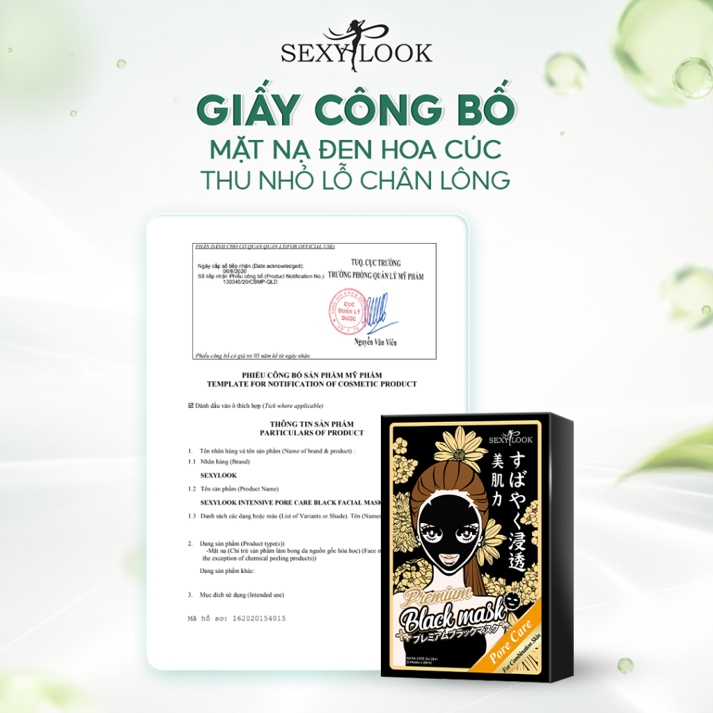Combo 2 Hộp Mặt Nạ Đen Hoa Cúc Se Khít Lỗ Chân Lông SEXYLOOK