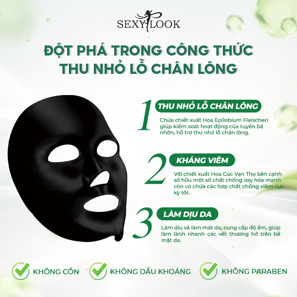 Combo 2 Hộp Mặt Nạ Đen Hoa Cúc Se Khít Lỗ Chân Lông SEXYLOOK