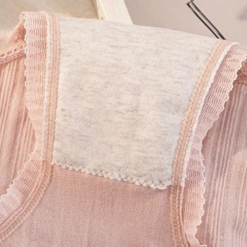 Quần Lót Nữ Dệt Kim Cotton 100% kháng khuẩn thoáng mát đính nơ xinh tôn vòng 3 z182