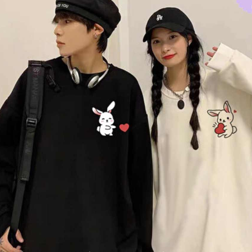 Áo sweater đôi 🎁 FREESHIP 🎁 áo đôi nam nữ mùa đông - áo đôi mùa đông form rộng dễ thương