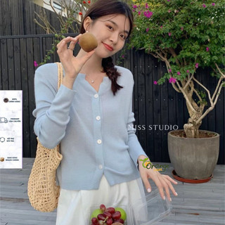 Áo Khoác Nhẹ Mỏng Carigan Dáng Vừa Dệt Kim Tay Dài Cổ V Trơn Basic Dễ Mặc Phù Hợp Với Mọi Lứa Tuổi Hàng Qccc Orangeclose