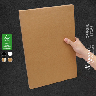 10 Tờ Giấy Kraft MIYUNA - A3, A2 - 180gsm làm sổ tay vẽ chì màu nước, Thicked Kraft Paper with FSC, Hard Kraft Paper