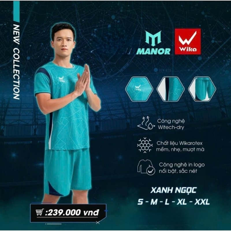 BỘ QUẦN ÁO BÓNG ĐÁ WIKA MANOR