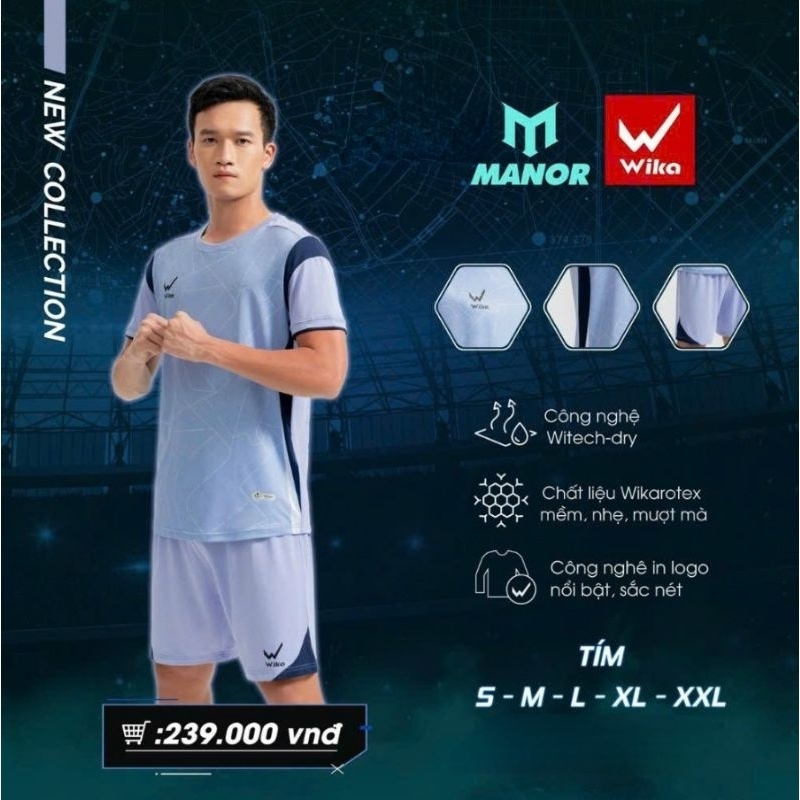 BỘ QUẦN ÁO BÓNG ĐÁ WIKA MANOR