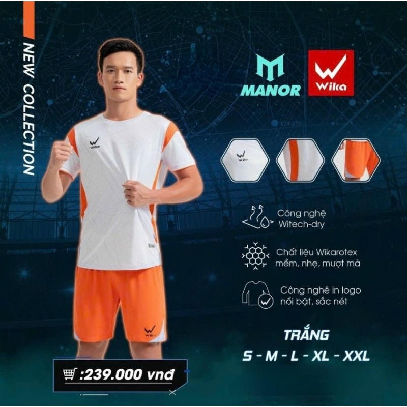 BỘ QUẦN ÁO BÓNG ĐÁ WIKA MANOR