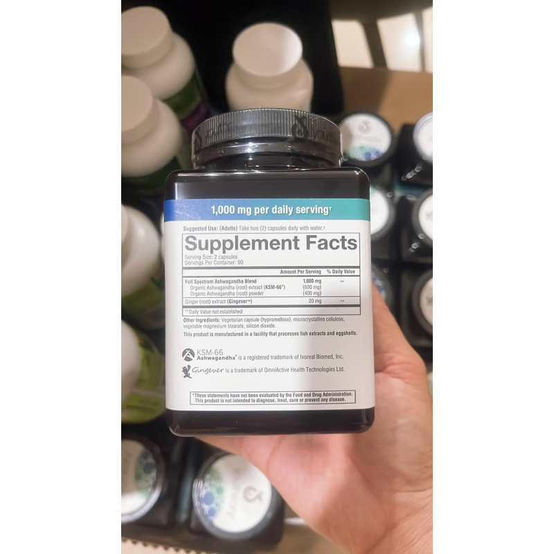 Viên uống nhân sâm Ấn Độ Youtheory Ashwagandha 1000mg