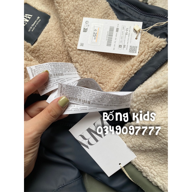 Áo Parka RainCoat Bé Trai Lót Cừu Da PU Mềm ZR