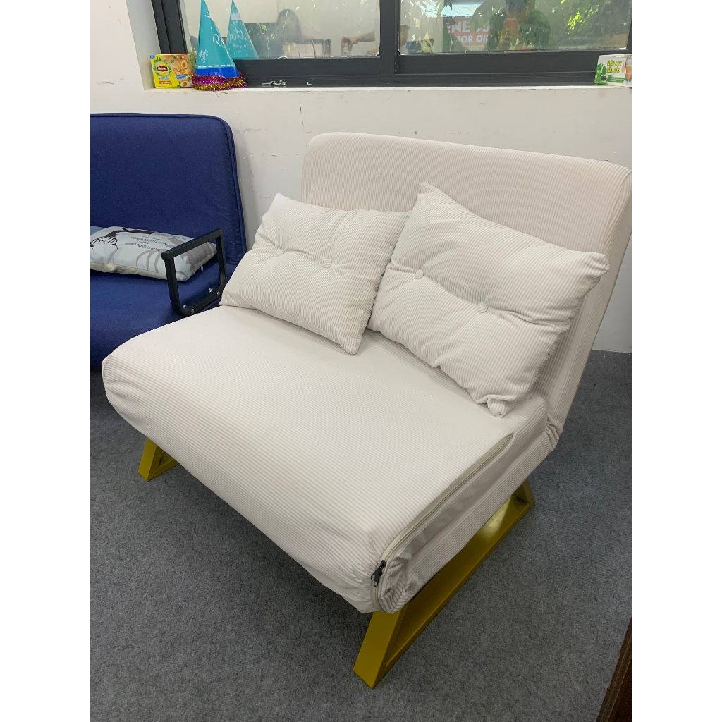 Ghế Sofa Giường Gấp Gọn Đa Năng 2 Trong 1, Sofa Giường Thông Minh Vải Nhung Nỉ Cao Cấp, Khung Ghế Chắc Chắn,Ghế thư giãn