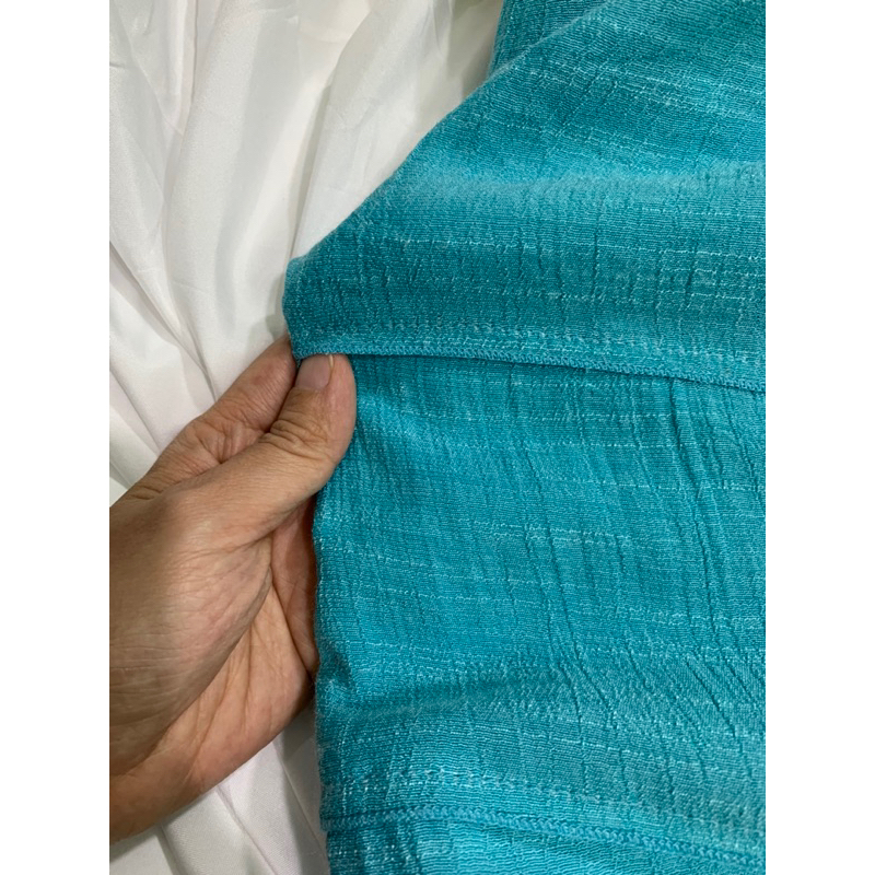 Chân váy xanh tầng dáng dài 2 lớp 2hand | Instagram: maybay.2hand