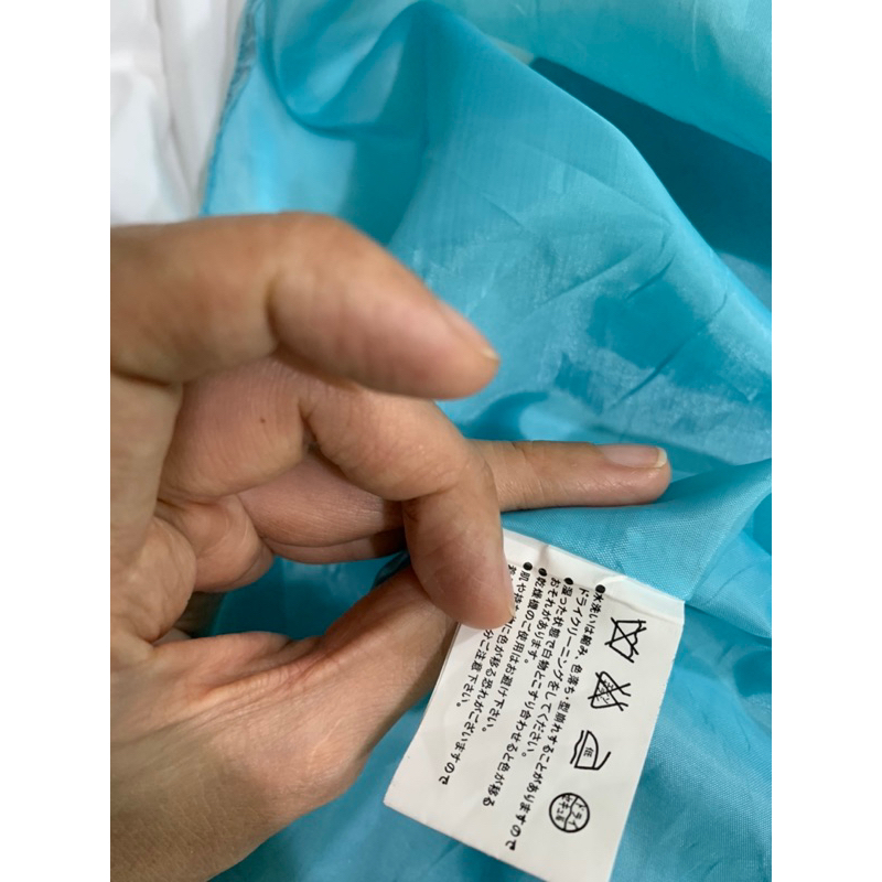 Chân váy xanh tầng dáng dài 2 lớp 2hand | Instagram: maybay.2hand
