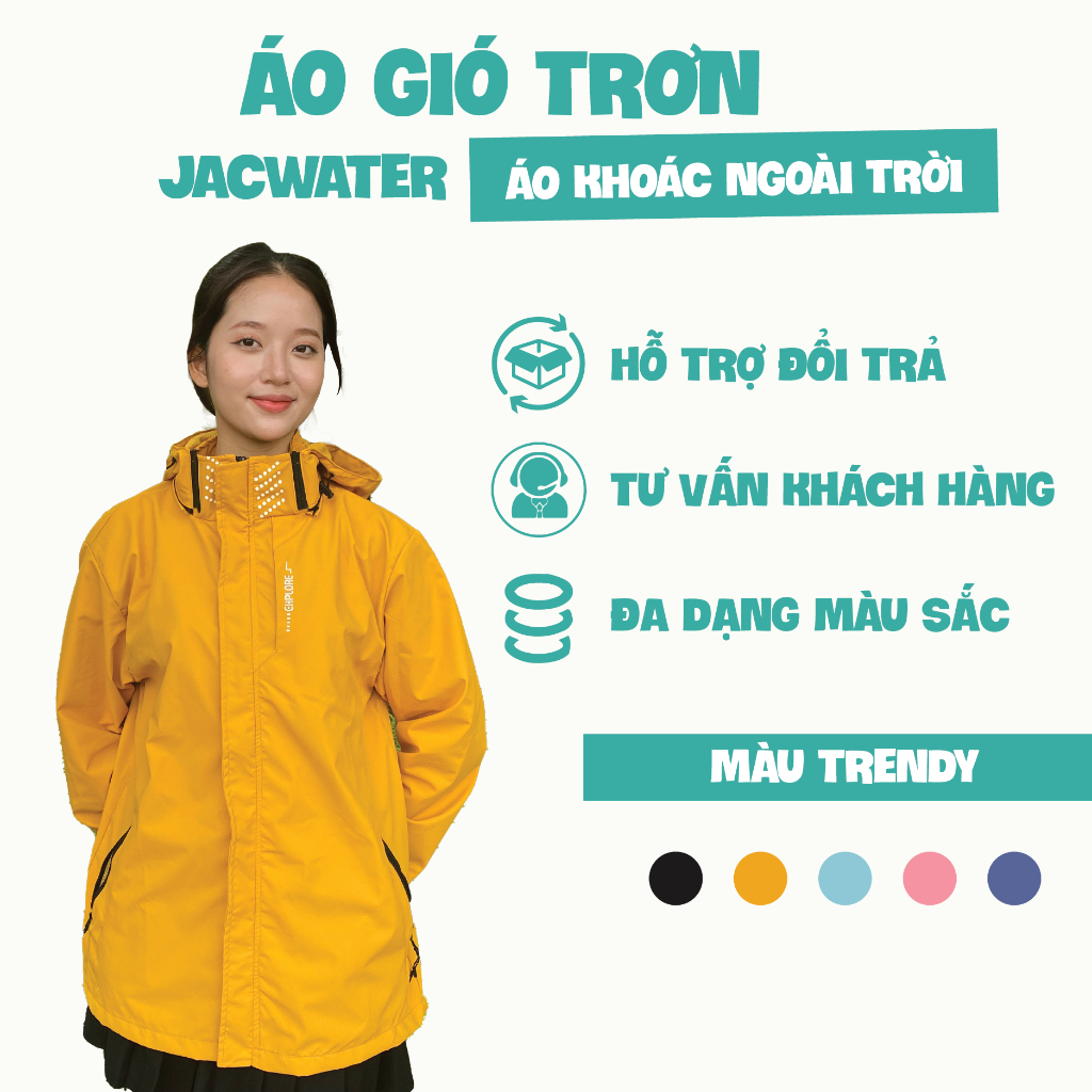 Áo khoác gió nam nữ đơn giản chống bụi, cản gió LAMINCO