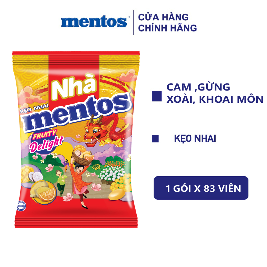 Kẹo nhai Mentos nhiều hương