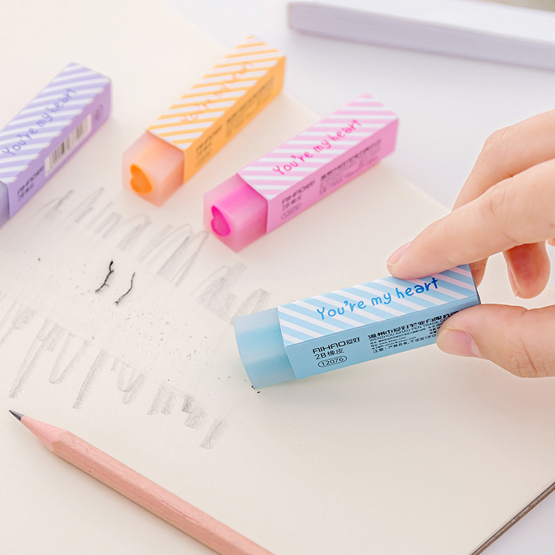Gôm / Tẩy bút chì hình sao trái tim dễ thương, dụng cụ học tập E1430