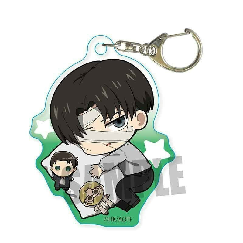 Móc khóa ATTACK ON TITAN Đại chiến Titan in hình anime chibi mica trong acrylic xinh xắn