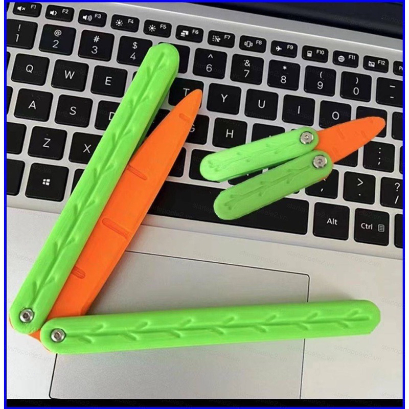 Đồ Chơi Dao Cà Rốt Vô Tri Mini Gấp Gọn Hot Hit, Dao Hoạt Hình Đồ Chơi Giảm Căng Thẳng