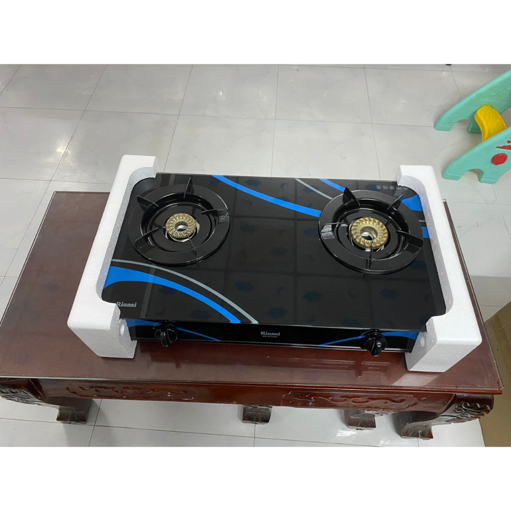 Bếp ga đôi Rinnai RV-3715GL(BC) - Hàng trưng bày