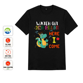 Áo Thun Ngắn Tay Cổ Tròn THOITRANG24H Màu Đen In Mẫu CM-Grade022 Form Xuông Dùng Chung Nam Nữ