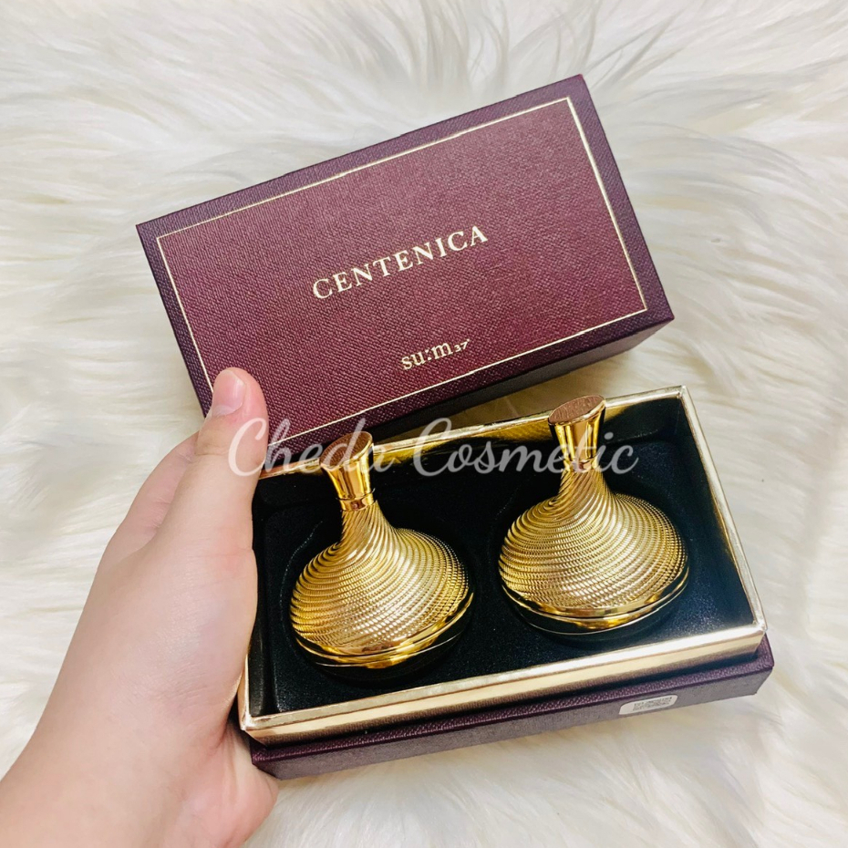 Set Kem Mắt Và Kem Mặt Sample Chống Lão Hóa, Tái Sinh Da Sum 37 Centenica Eye Cream 5mlx2.