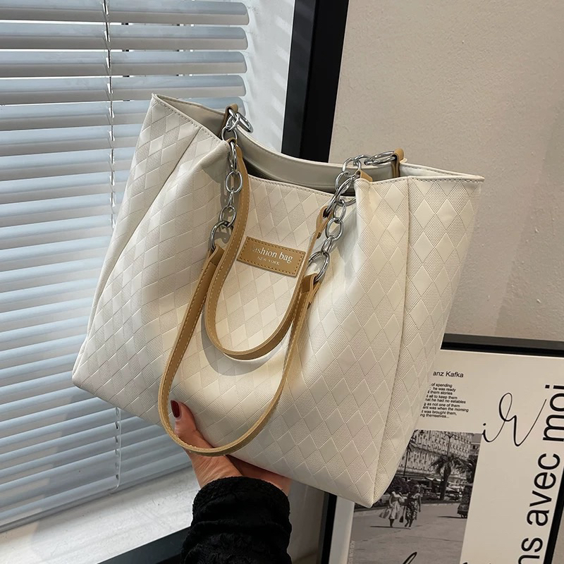 Túi Công Sở Túi Xách Nữ Túi Tote Kẻ Caro Đựng Vừa A4, Laptop Đi Chơi Đi Làm QG Store