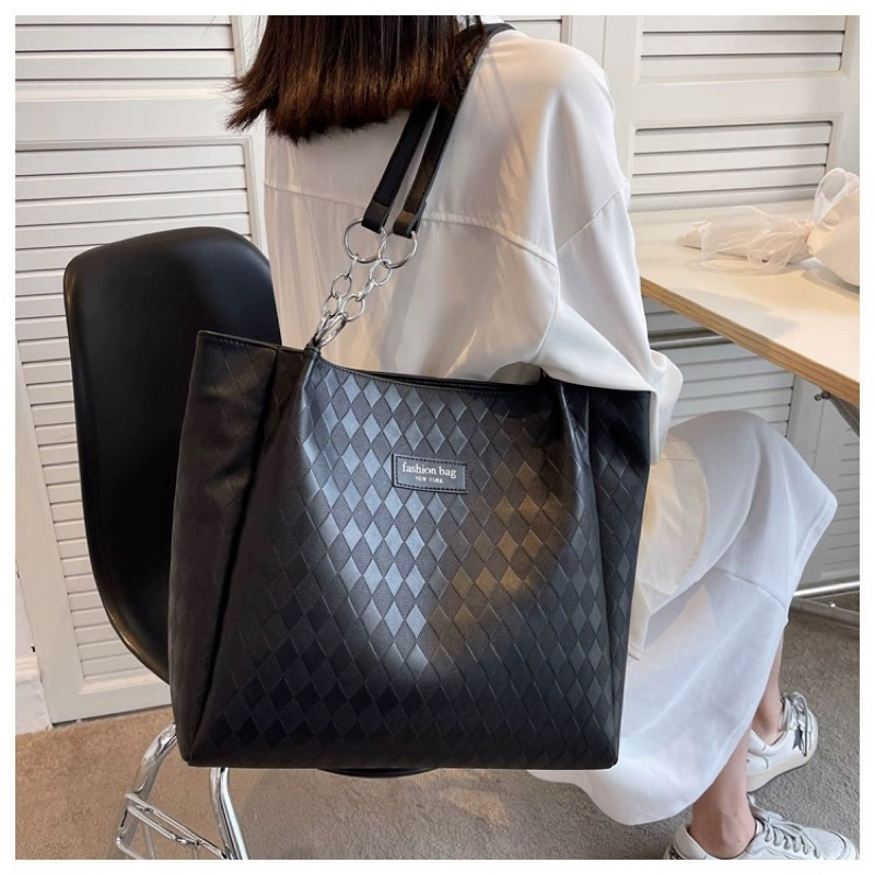 Túi Công Sở Túi Xách Nữ Túi Tote Kẻ Caro Đựng Vừa A4, Laptop Đi Chơi Đi Làm QG Store