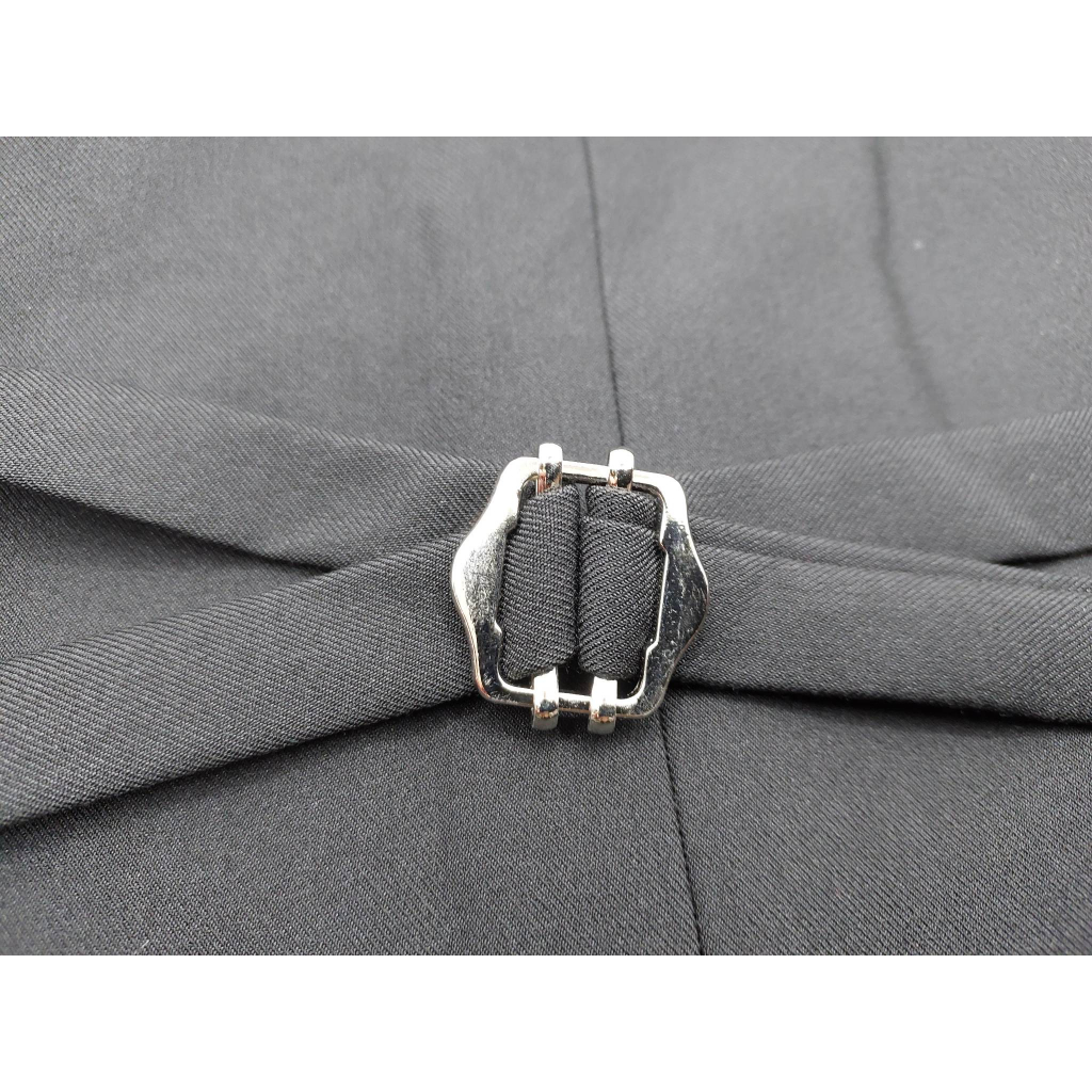 5 Cái Khoen tăng giảm thời trang mới bằng kim loại Màu bạc cho áo nam gile, áo vest YH-001 20mm