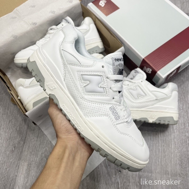 Giày New Balance NB 550 White Green và White Black Đủ Size Nam Nữ hott 2022