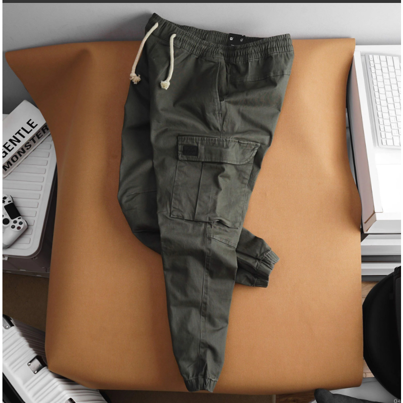 Quần jogger nam Kaki ICONDENIM W Detail cá tính năng động - JGID0041