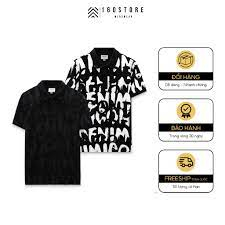 Áo thun nam Polo ICONDENIM Logo Brush Pattern chất Cotton mềm mại bền màu năng động - PLID0085