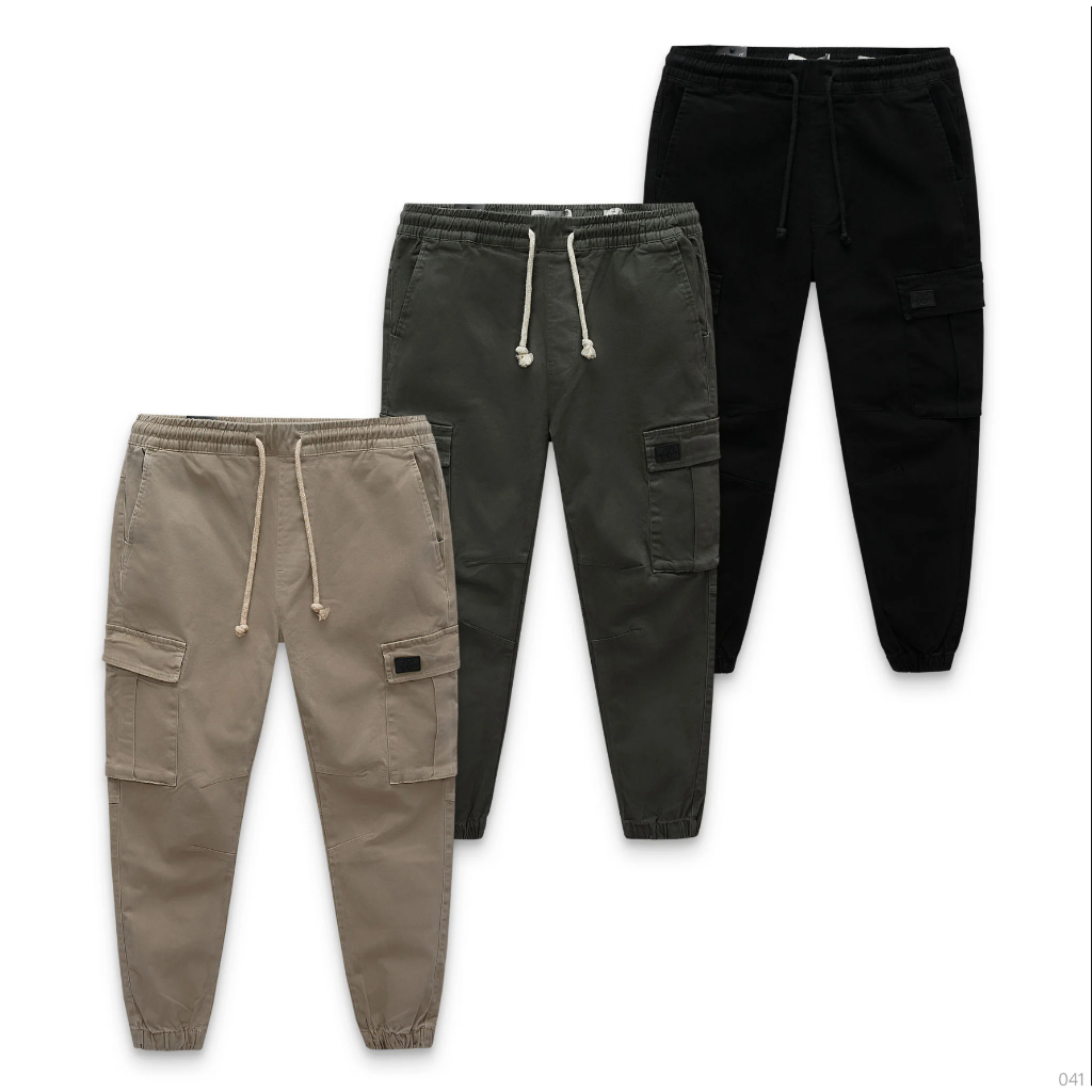 Quần jogger nam Kaki ICONDENIM W Detail cá tính năng động - JGID0041