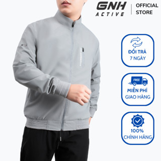 Áo Khoác Bomber Nam GNH Active Vải Gió Chống Bám Bụi Thiết Kế Basic Trẻ Trung Lịch Lãm | GNH